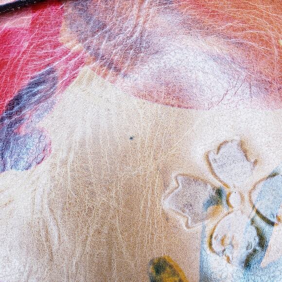 PATRICIA NASH Women's Leather Envelope Clutch Purse Floral Spring Multicolor GUC - Picture 13 of 16